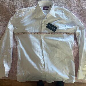 Spier and Mackay white cavalry twill dress shirt